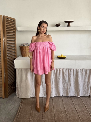 Defne Freepeople İthal Elbise Pembe - 2