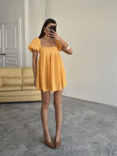 Defne Freepeople İthal Elbise Sarı - 1