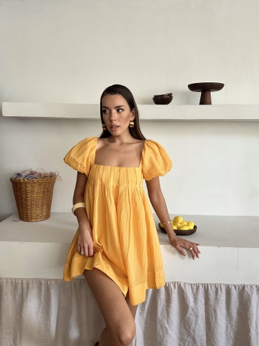 Defne Freepeople İthal Elbise Sarı - 3