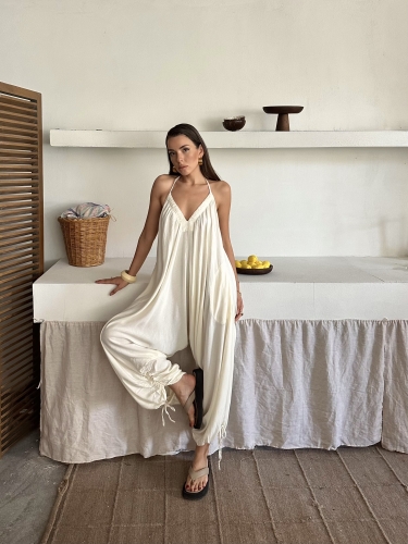 Ellinor Freepeople İthal Tulum Beyaz - 1