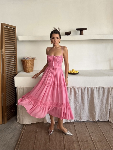 Flippa Frepeople Marka İthal Elbise Pembe 