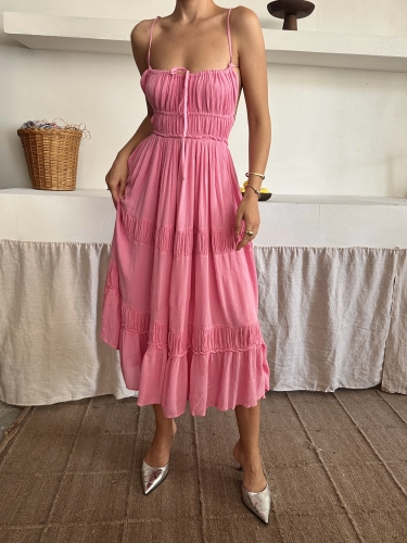 Flippa Frepeople Marka İthal Elbise Pembe - 4