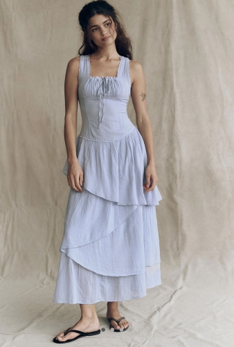 Freepeople Elbise Mavi - 1