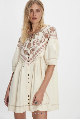 Freepeople İthal Denim Elbise - 4