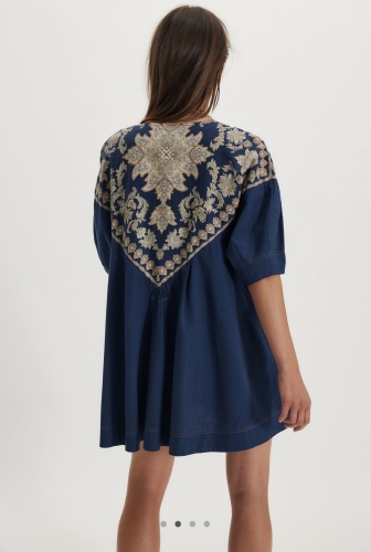 Freepeople İthal Denim Elbise Lacivert - 2