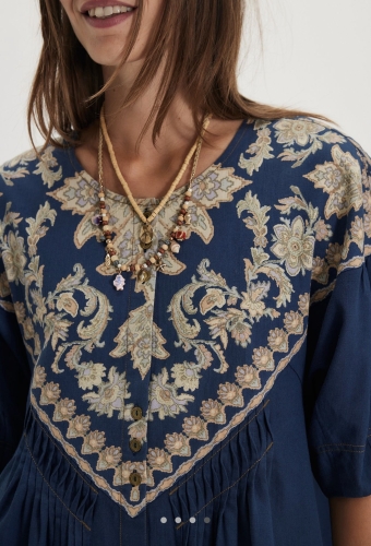 Freepeople İthal Denim Elbise Lacivert - 5