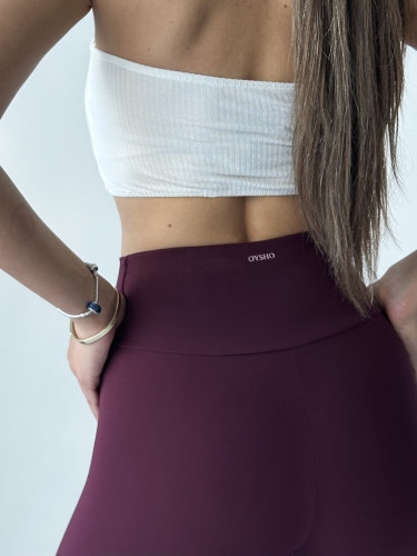 Lovise Oysho Sporcu Tayt Bordo - 4