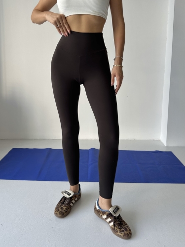 Lovise Oysho Sporcu Tayt Kahverengi - 4