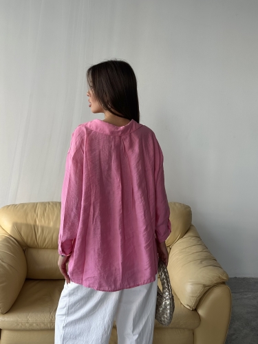 Maya Oversized Gömlek Pembe - 2