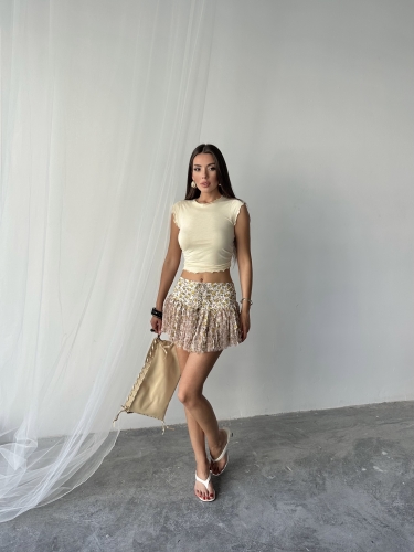 Penny Freepeople İthal Etek Bej - 1