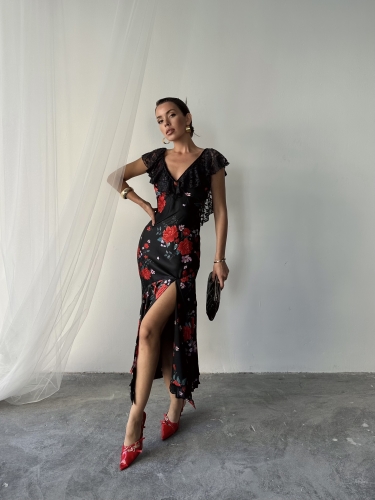 Rose Free People İthal Elbise Siyah - 1