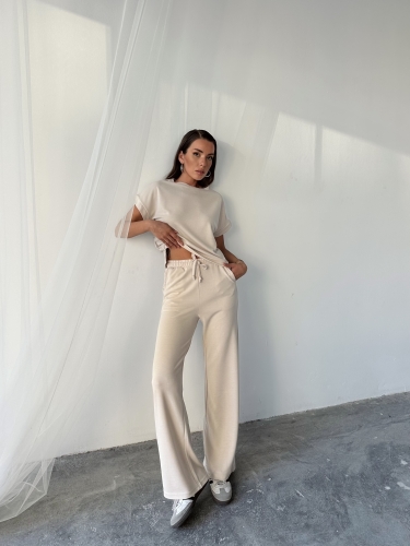 Sarah Oysho Modal Kumaş İkili Takım Bej - 2