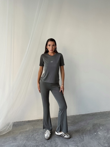 Soraya Alo Yoga İkili Takım Grimelanj - 4