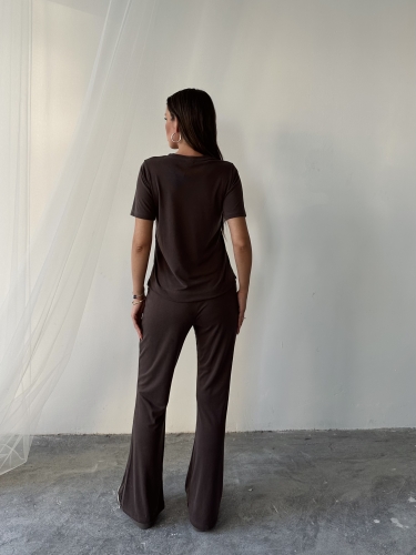 Soraya Alo Yoga İkili Takım Kahverengi - 2