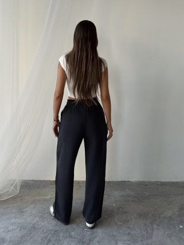 Tindra Massimo Dutti Modal Kumaş Pantolon Füme - 3