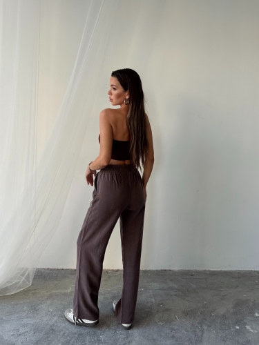 Tindra Massimo Dutti Modal Kumaş Pantolon Kahverengi - 3